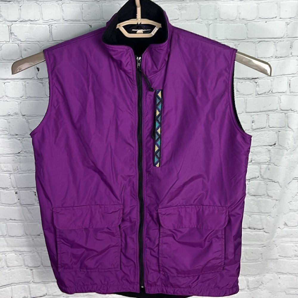REI Fleece Lined Grape Purple Vest size Youth XL